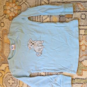 Mini Boden Light Blue Long Sleeved Shirt with Dog Design